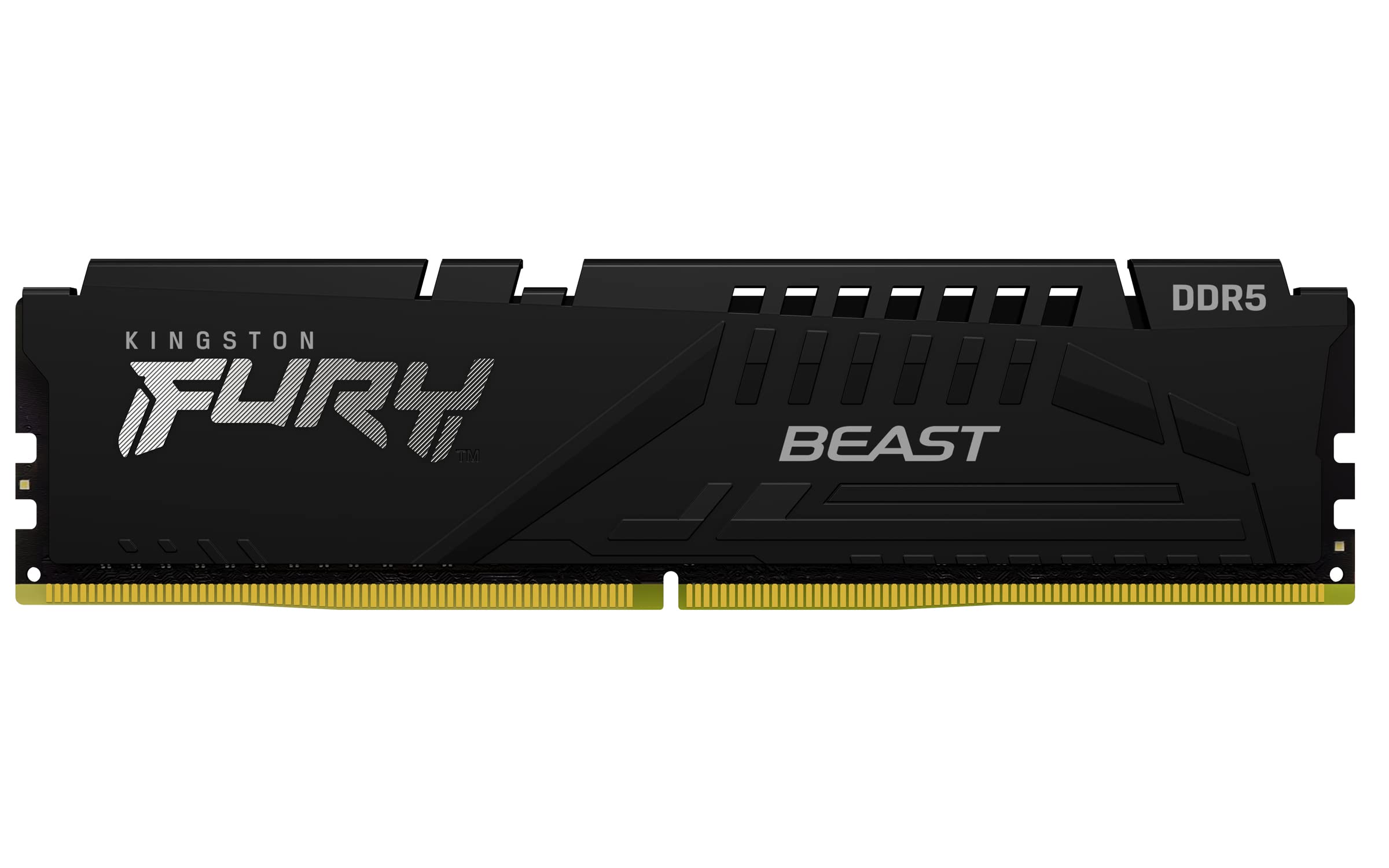 Kingston Fury Beast Black 32GB DDR5 RAM 5600MHz CL40 XMP 3.0 Ready Gaming Memory Single Module KF556C40BB-32 - High Performance Desktop Memory for Gaming PCs, Workstations & Content Creation