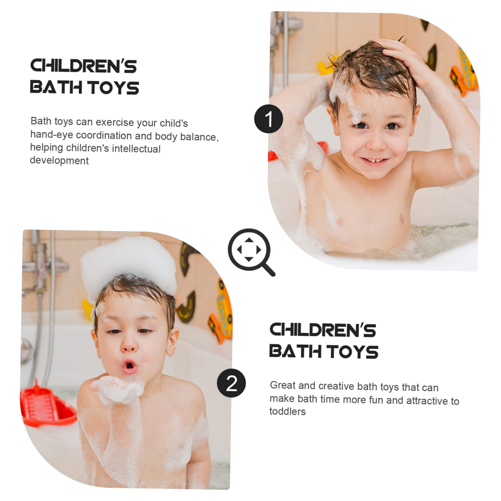 UPKOCH 3-Piece Bath Toys Set - Water Sprinkler, Squirt & Spray Toys for Kids - Fun Pool, Beach & Bathtub Playtime - Perfect for Outdoor Water Games & Toddler Bath Time