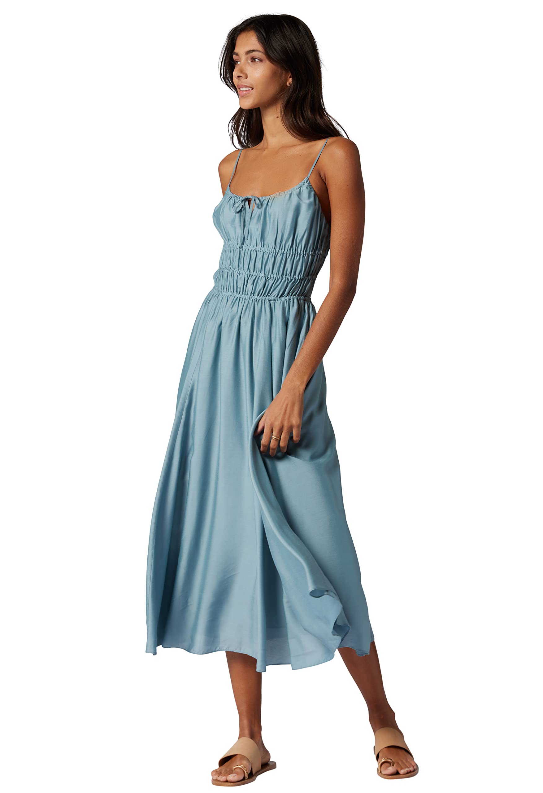 Joie Women's Elena Dress in Citadel - Elegant Flowy Midi Dress for Casual & Formal Occasions | Perfect for Office, Parties & Date Nights