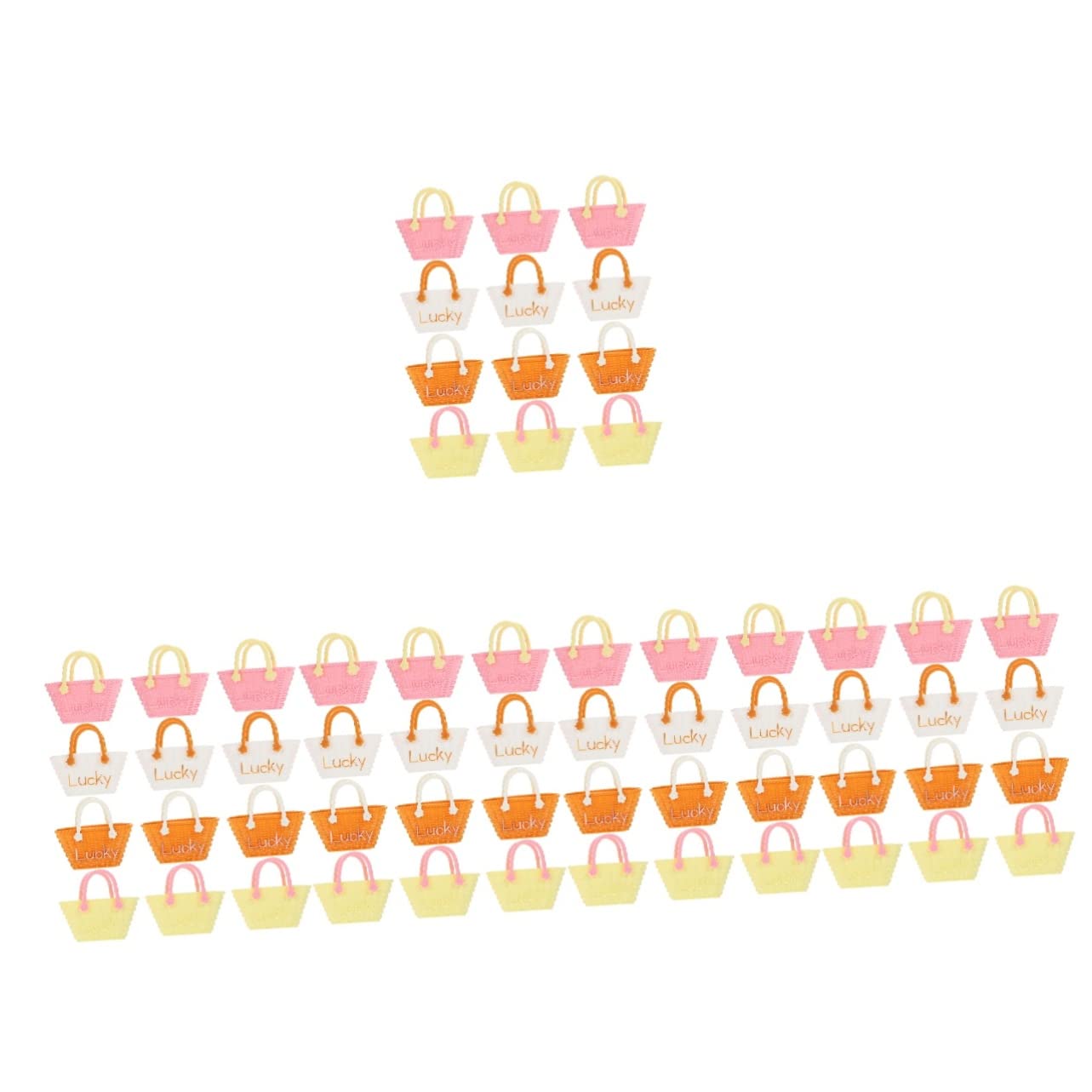 60 Pcs Mini Doll Shopping Bag Accessories for Kids Pretend Play - Plastic Toy Bags, Lucky Bags, Doll Accessories, Toddler Toys, Girls Play Set - Perfect for Dollhouse, Tea Party & Role Play Scenes