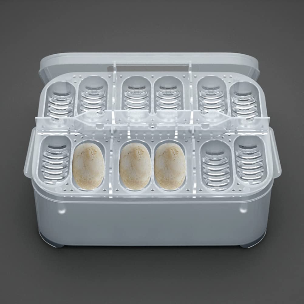 12 Grid Reptile Egg Incubator Tray - Perfect for Breeding Snakes & Lizards