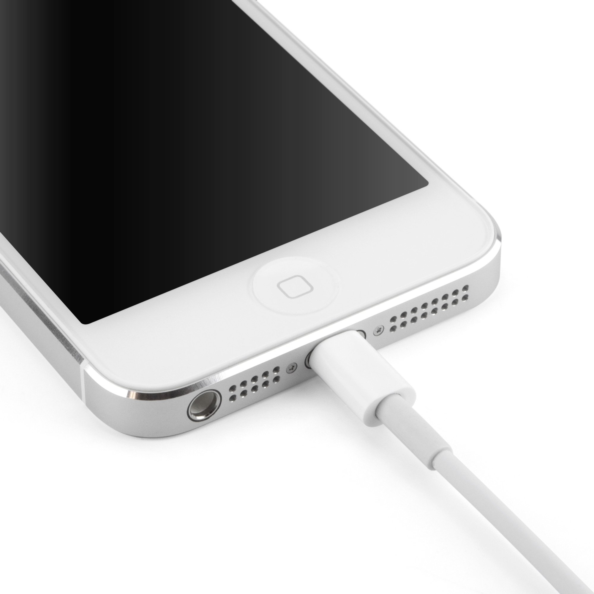 Apple Certified MFI Lightning Cable 5ft - Fast Charging & Sync Cable for iPhone 14/13/12/11/X/8/7/6, iPad Air, iPad Mini, iPod - Durable Nylon Braided Black Lightning Cord - Perfect for Home, Office & Travel Charging