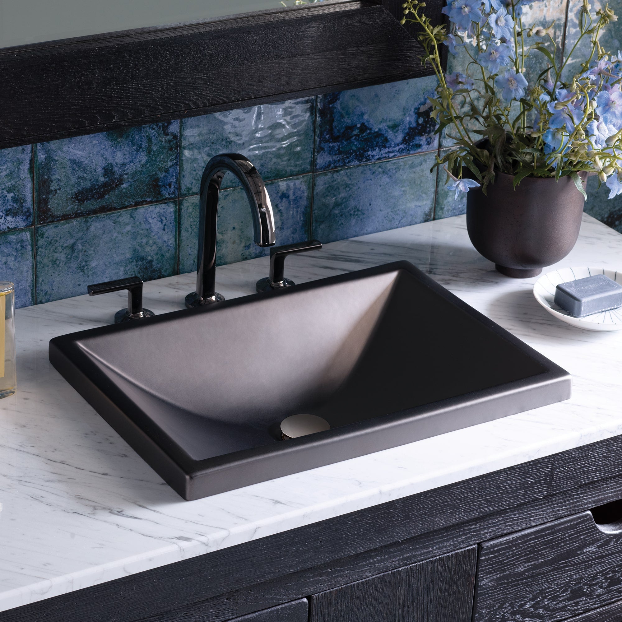 Native Trails Amara Fireclay Bathroom Sink - Handcrafted Ceramic Vessel Sink for Modern & Farmhouse Bathrooms | Perfect for Vanity, Powder Room & Guest Bath Decor
