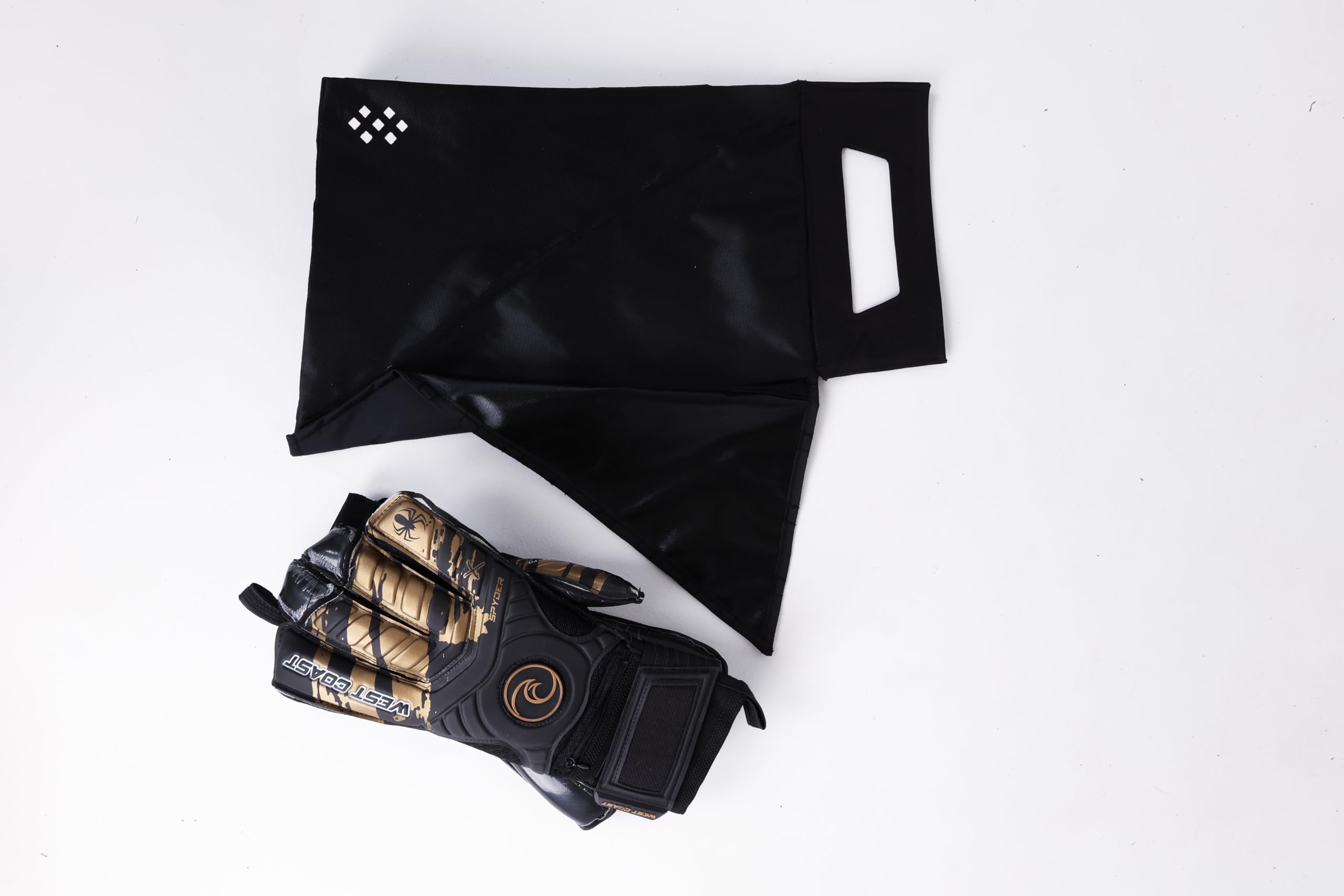 Premium Smell-Proof Glove Bag - Large Odor Containing Storage for Sports, Gym & Work Gloves - Water-Resistant, Durable & Easy to Clean - Black (Ideal for Hockey, Baseball, Boxing & Workout Gear)