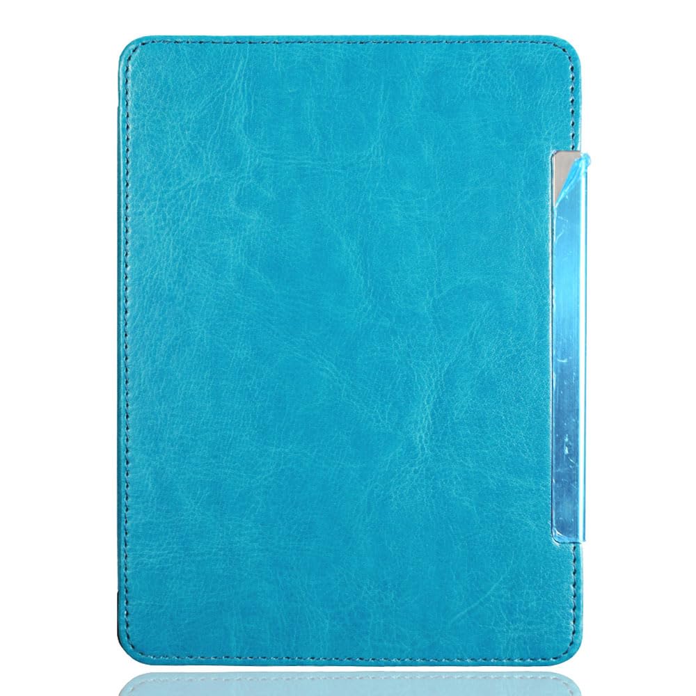 Thinnest & Lightest Slim PU Leather Cover for Kindle 5 & Kindle 4 - Sky Blue | Perfect for Reading, Travel & Daily Protection