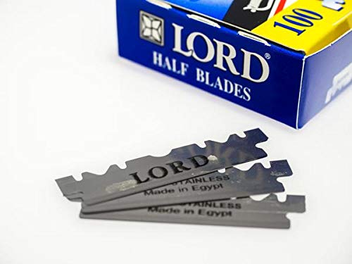 LORD Salon Super Stainless 1/2 Blade Razors - 1000 Professional Barber Blades for Hair Cutting, Shaving & Grooming | Bulk Pack for Salon, Barbershop & Personal Use