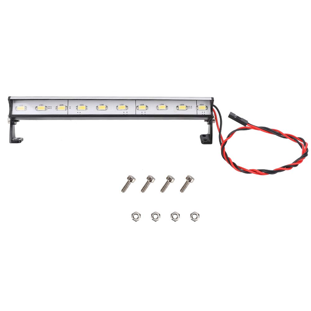 Tbest 135mm Universal High Brightness 10 LED RC Car Roof Light - Remote Control Vehicle Accessory for 1/10 Scale Model Cars | Perfect for Night Racing, Off-Road Adventures & RC Car Customization