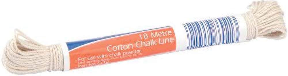 Draper 86921 18m Cotton Chalk Line Reel - Durable Construction Marking Tool for Carpentry, Masonry & DIY Projects
