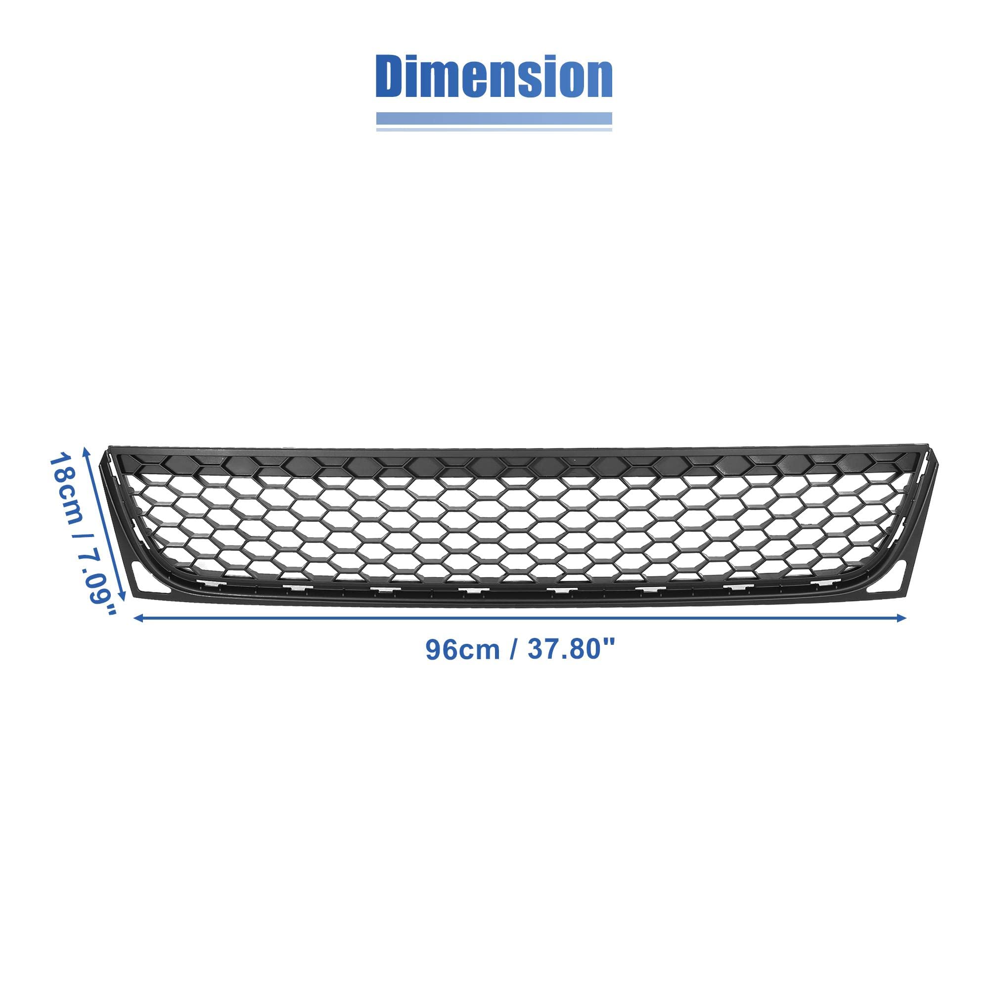 X AUTOHAUX 5K0853677C9B9 Front Bumper Grille Cover Replacement for Volkswagen Jetta Passat 2010-2014 - Durable Mesh Lower Grille Trim Frame - Perfect for Car Restoration & Custom Upgrades