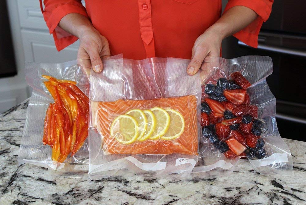 1000 Pack 8x12 Inch Clear Vacuum Sealer Bags - 3 Mil Thick Poly-Nylon Laminated Pouches for Food Storage & Industrial Use | Airtight Seal for Sous Vide, Meal Prep, Freezing & Long-Term Preservation