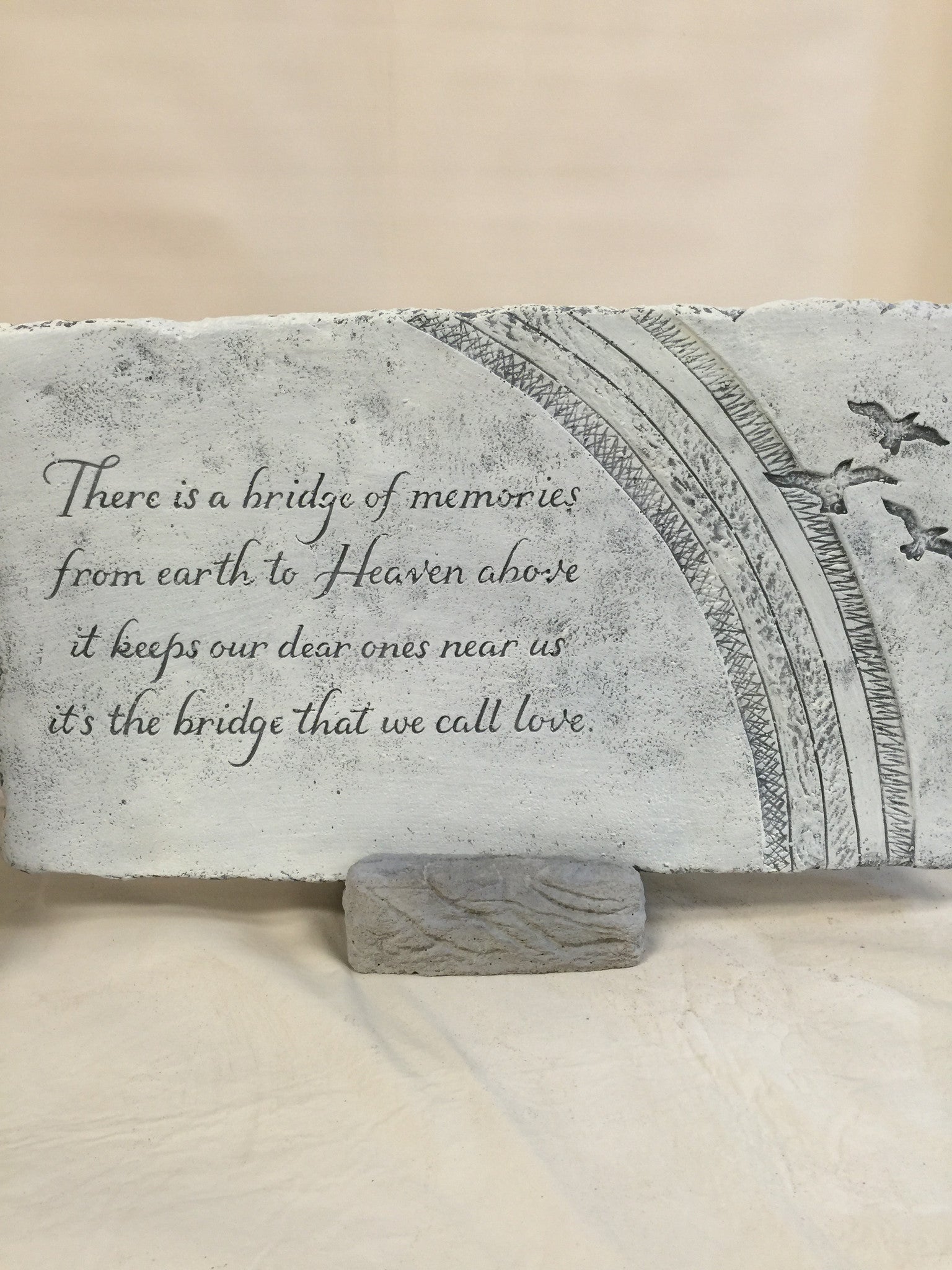 Large Garden Stone with Concrete Base - Heavy Duty Outdoor Decorative Rock for Landscaping, Patio, and Yard Decor