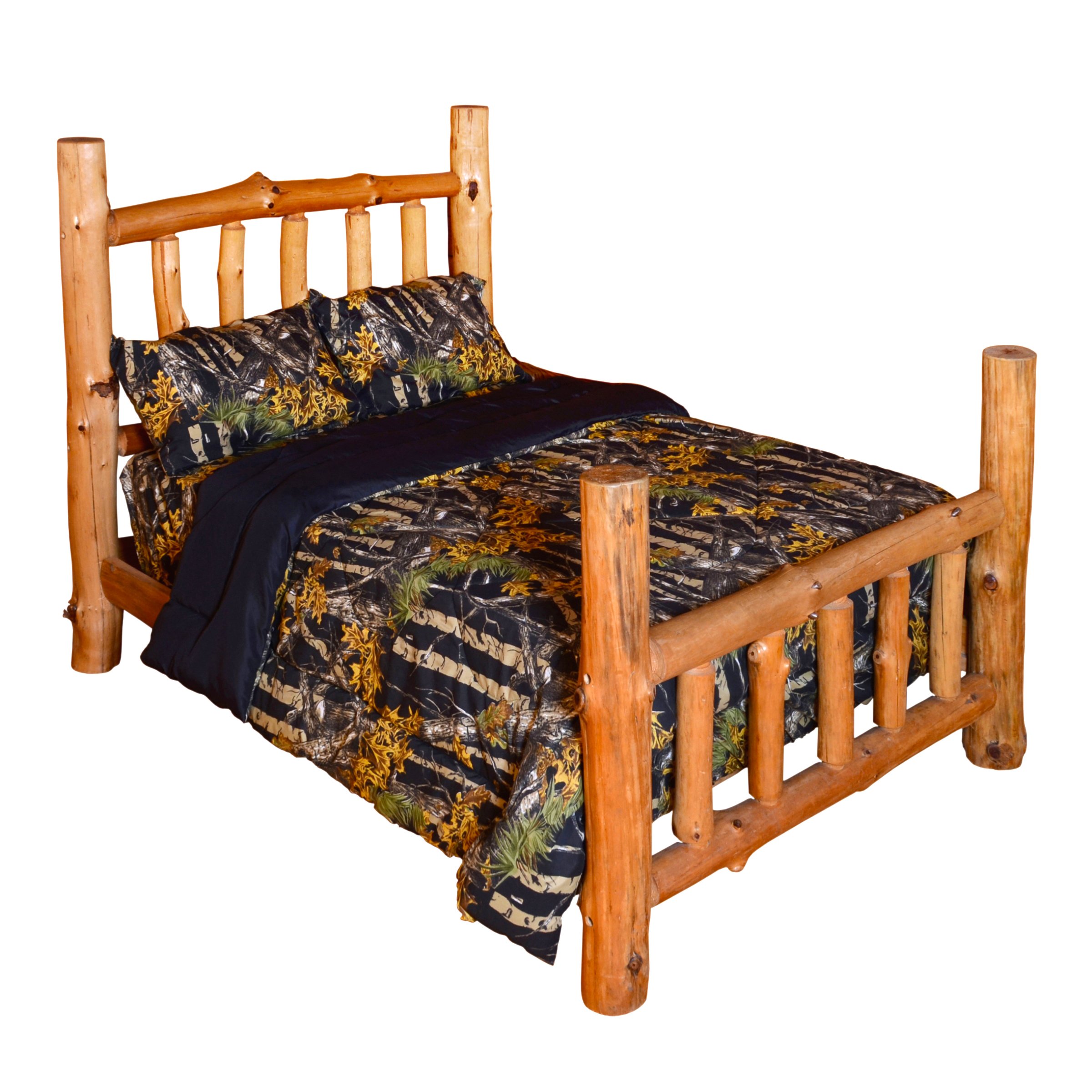 THE WOODS Premium Microfiber Camo Sheet Set - Queen Size, Black - Soft & Breathable Bed Sheets for Comfortable Sleep - Perfect for Camping, Hunting & Outdoor Adventures