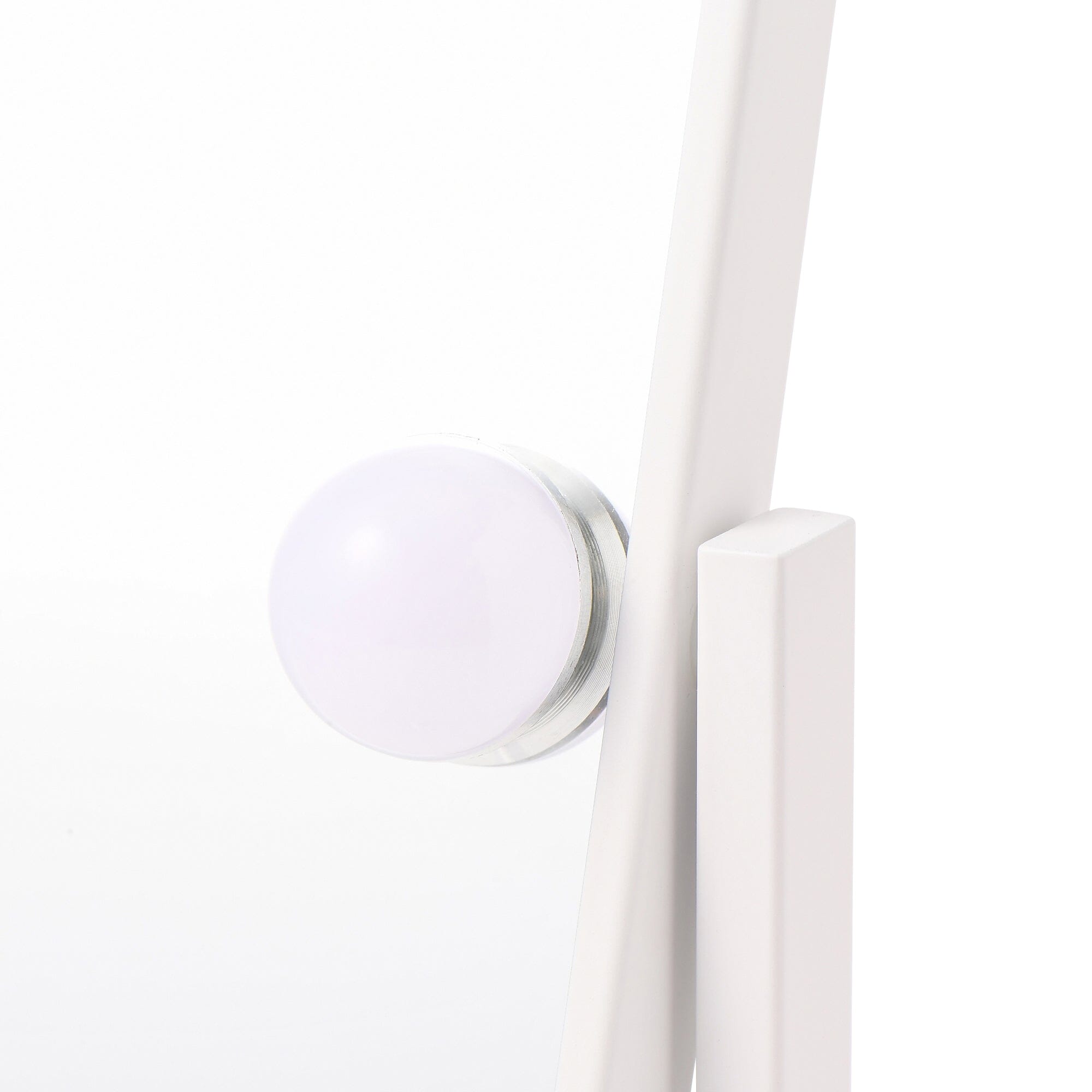 Hollywood Square Vanity Mirror with Lights - Small White Makeup Mirror for Dressing Table, Bathroom, and Bedroom - Perfect for Makeup Application, Skincare, and Selfie Lighting