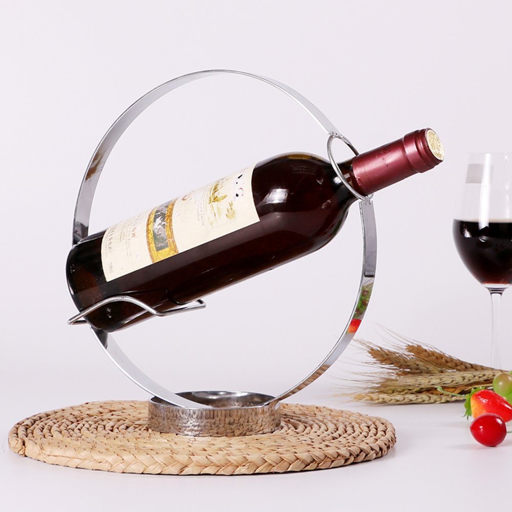 European Wine Bottle Rack - Decorative & Sturdy Wine Holder for Kitchen, Dining Room, Bar - Perfect Wine Storage & Display Stand - 10