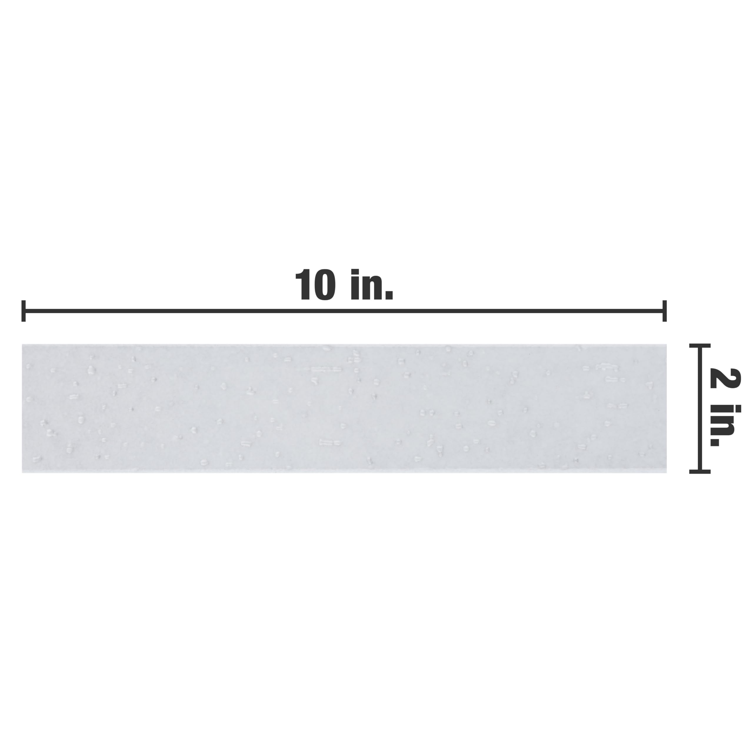 SomerTile FNA10MBIA Muretto Bianco Glossy 2x10 Inch Porcelain Tile - Matte White Wall & Floor Tile for Bathroom, Kitchen Backsplash, and Shower Renovation