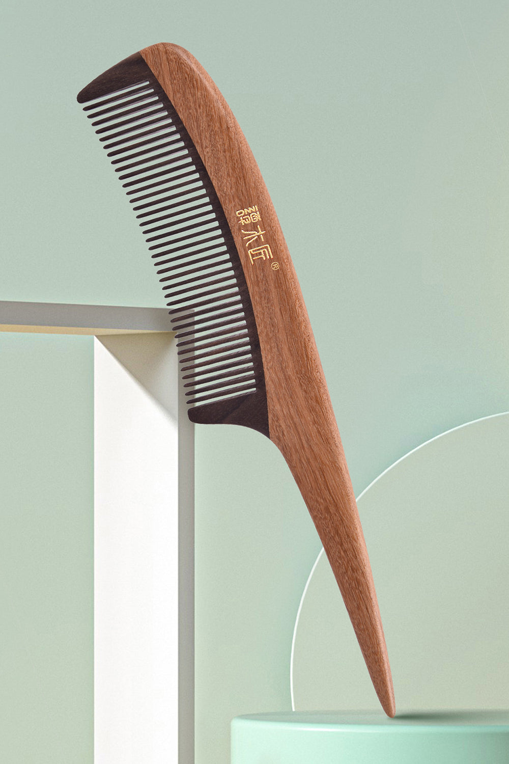 Premium Wooden Teasing Comb for Hair Styling - Detangling & Volumizing Hair Brush for Men & Women - Perfect for Salon, Home & Travel Use