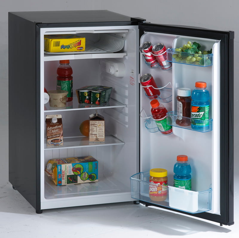 Avanti RM4416B 4.4 Cu Ft Black Compact Refrigerator - Perfect for Dorms, Offices & Small Spaces | Energy Efficient Mini Fridge with Freezer