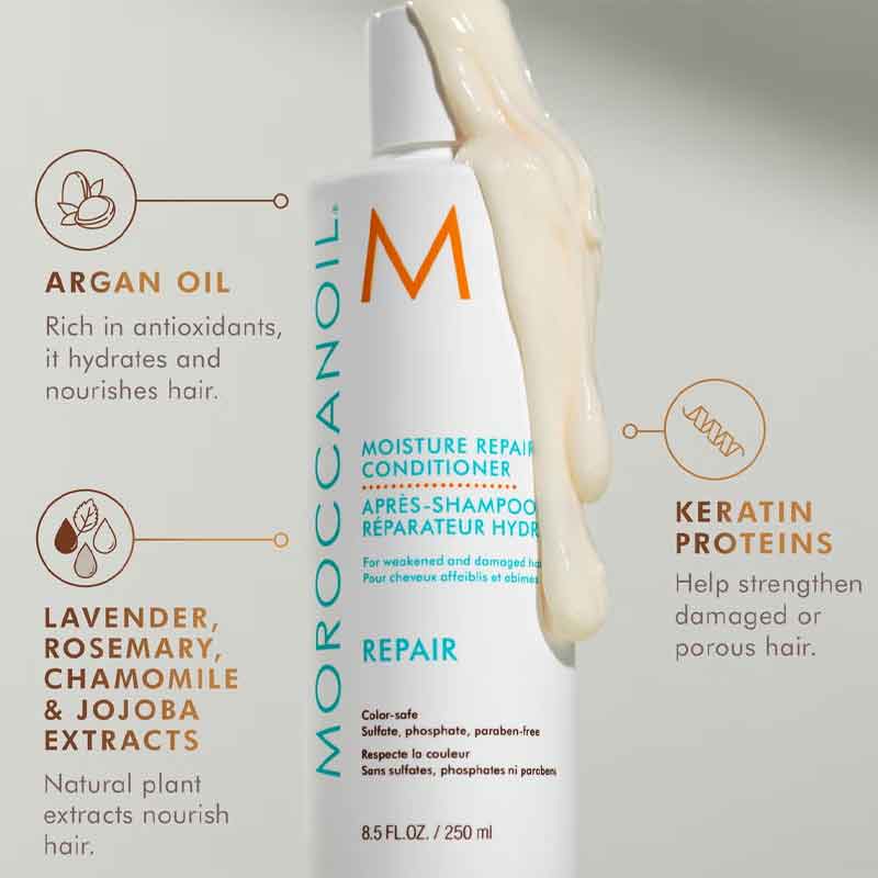 Moroccanoil Holiday Hair Repair Gift Set - Limited Edition for Damaged & Dry Hair - Perfect for Christmas Gifts & Self-Care Pampering