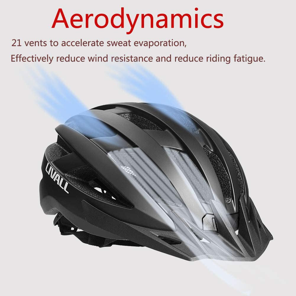 LIVALL MTI NEO Smart Bike Helmet for Adults - Bluetooth Built-in, LED Safety Lights, Crash Detection - Black/Red - Perfect for Road Cycling, Commuting & Urban Rides