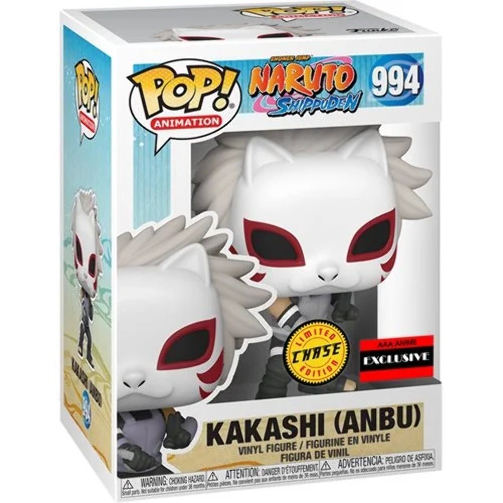 Naruto Shippuden Kakashi Hatake AAA Anime Limited Edition Chase Funko Pop! Vinyl Figure #994 - Perfect for Anime Collectors & Naruto Fans Display