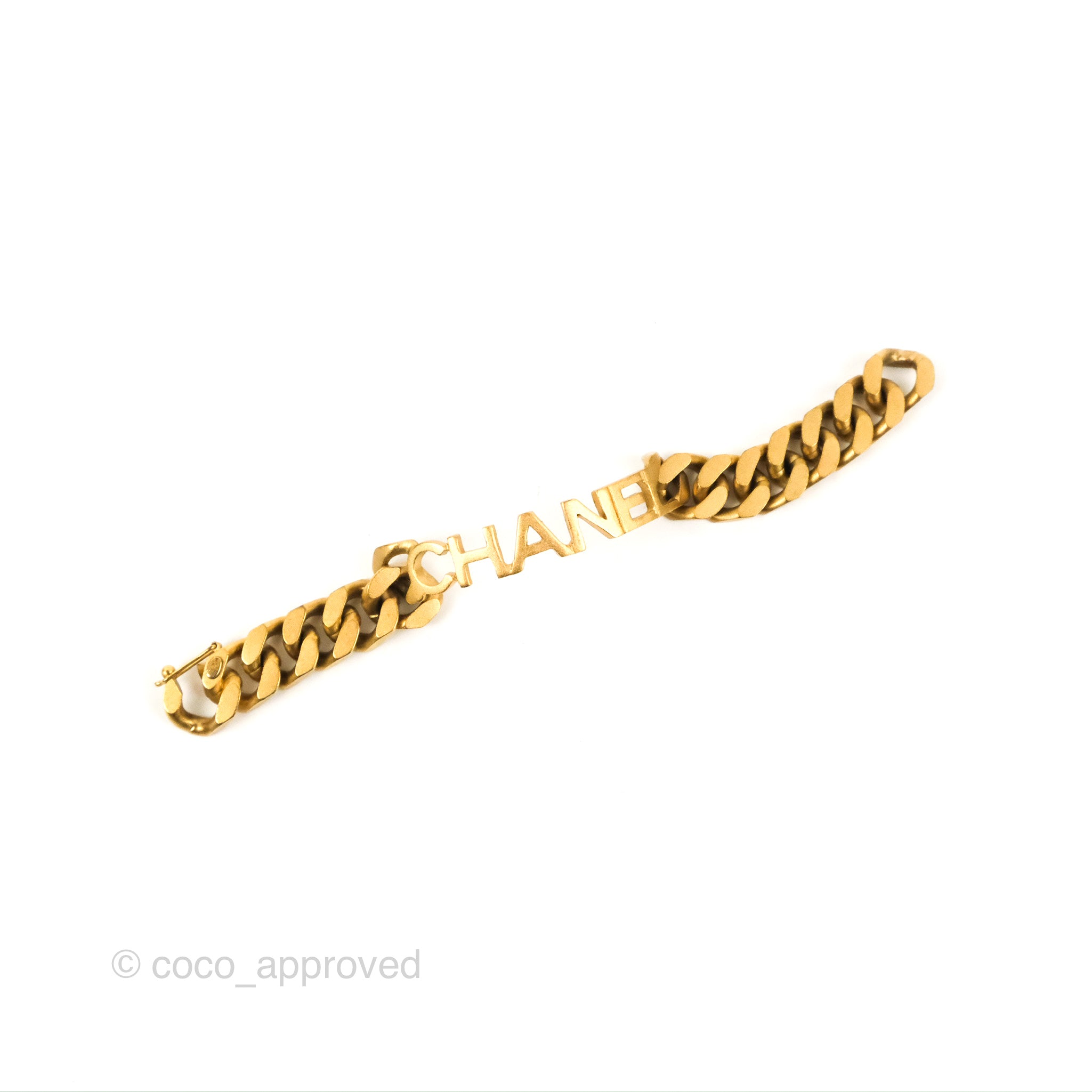 Chanel Chain Bracelet in Aged Gold Tone - Classic 1C Design for Women | Elegant Jewelry Gift for Birthday, Anniversary & Special Occasions