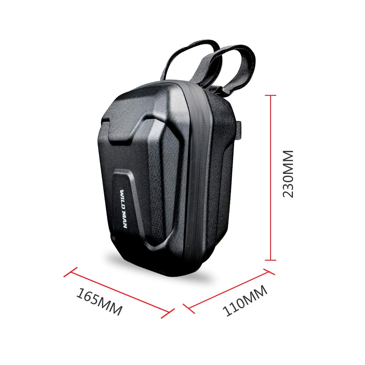 MOZOWO Waterproof Scooter Handlebar Bag - 2.5L Hard Shell Front Storage for Electric/Kick Scooters & Folding Bikes - Perfect for Chargers, Repair Tools & Accessories - Ideal for Commuting, Shopping & Outdoor Adventures