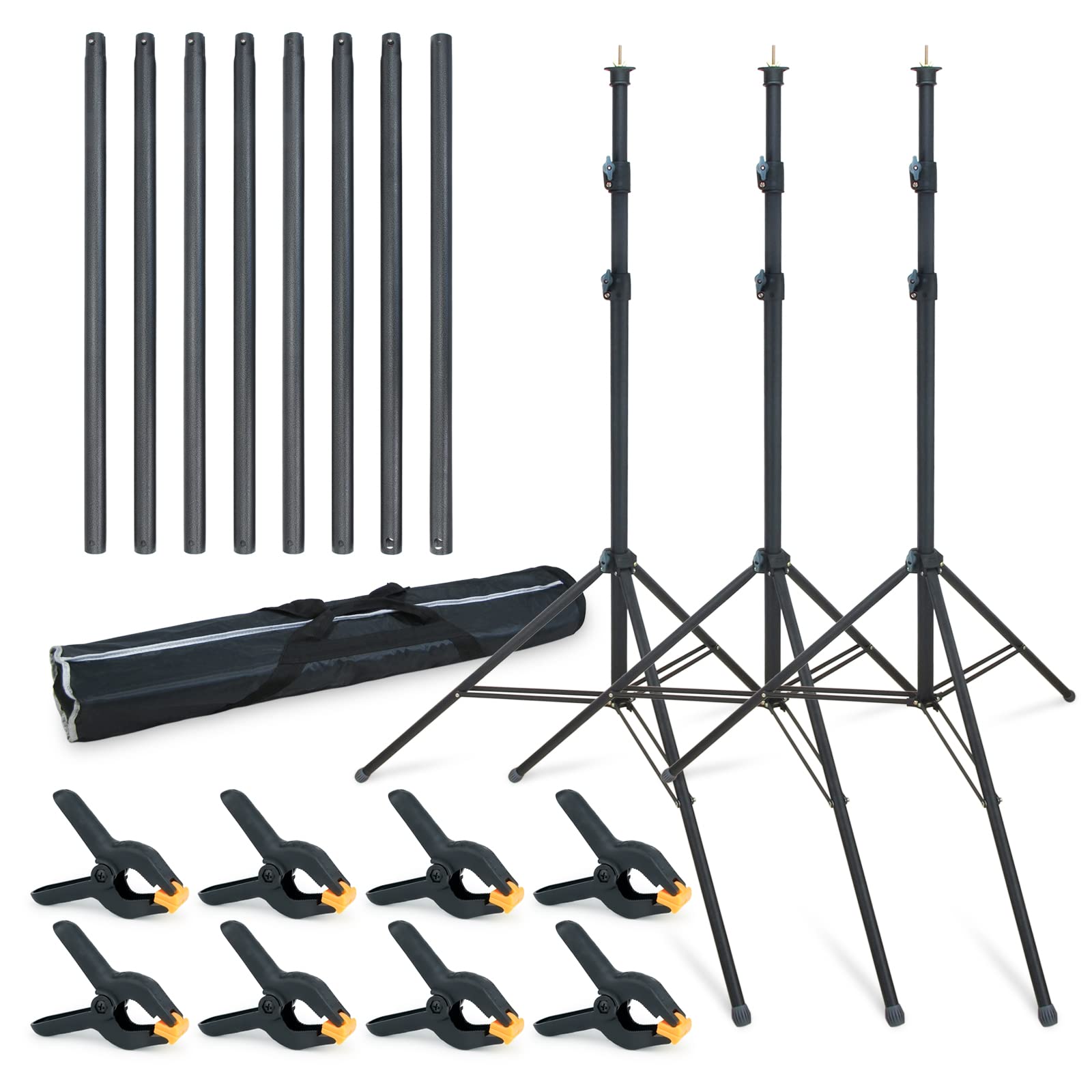 LINCO 9x20 ft Heavy Duty Backdrop Stand Kit - Professional Photography & Video Studio Background for Wedding, Party, Event - Perfect for Photo Shoots, YouTube Videos, and Live Streaming