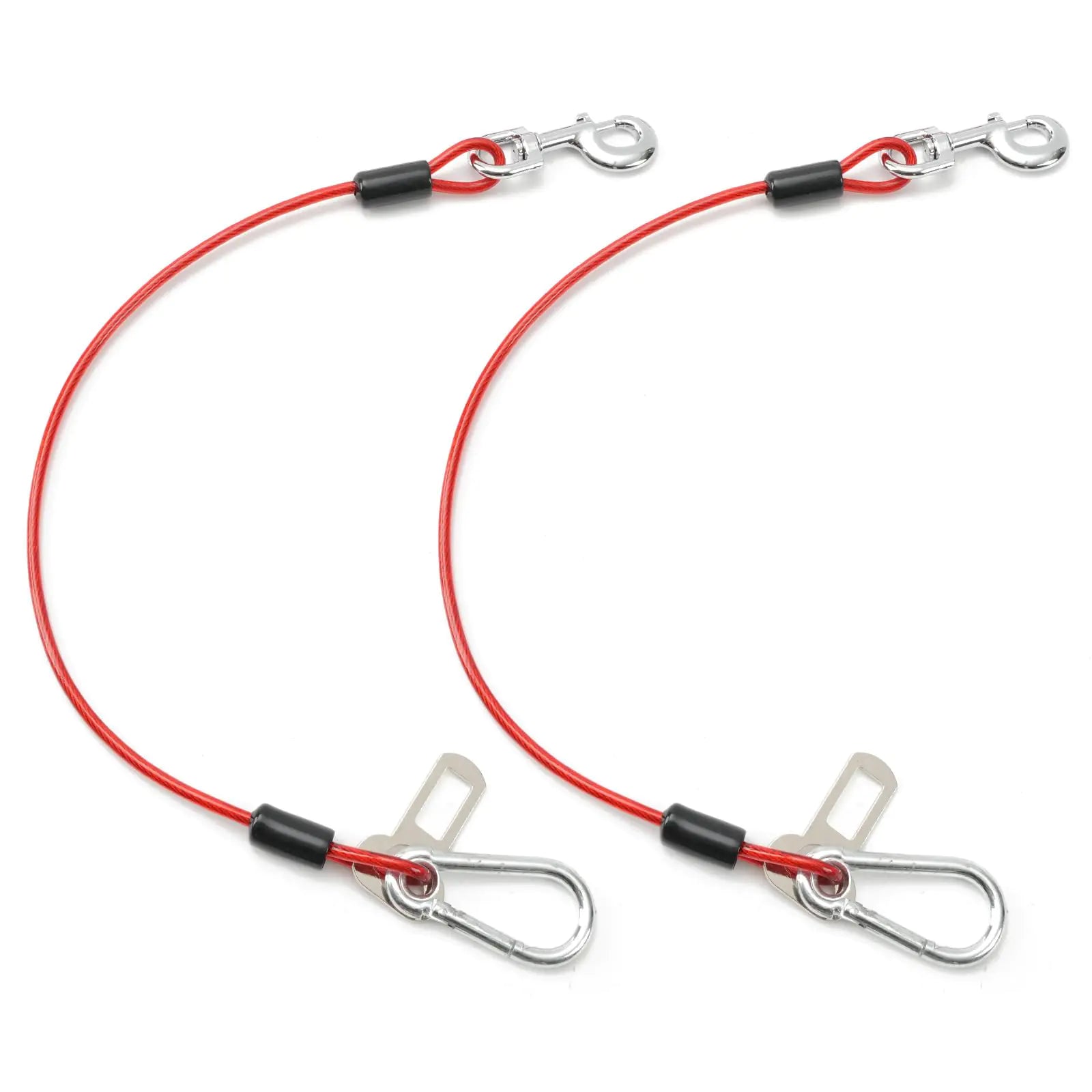 Durable Dog Chew Proof Seat Belt for Car - 2 Pack | Pet Safety Harness for Travel & Road Trips