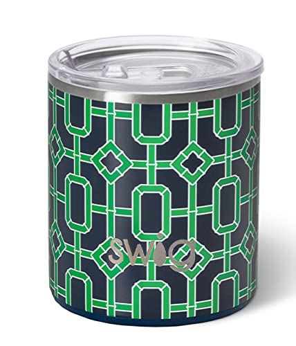 Navy Bamboo Trellis