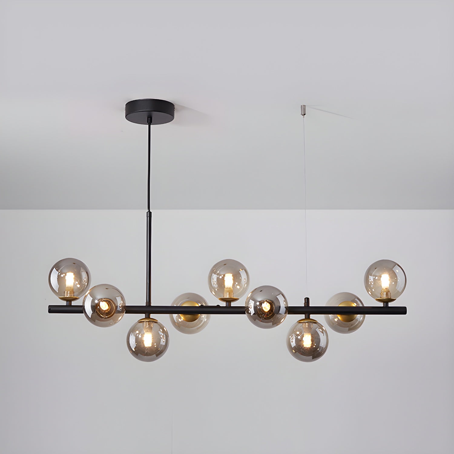 Aurelia Globe Chandelier - Modern Crystal Glass Pendant Light Fixture for Dining Room, Living Room & Bedroom | Elegant Lighting for Home Decor & Interior Design
