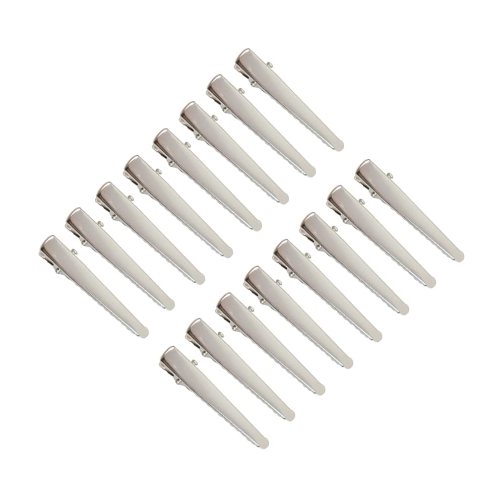 100 Pieces 1.85 Inch Metal Crocodile Hair Clips - Single Prong Barrettes for Women, DIY Hair Accessories for Parties, Weddings & Everyday Styling