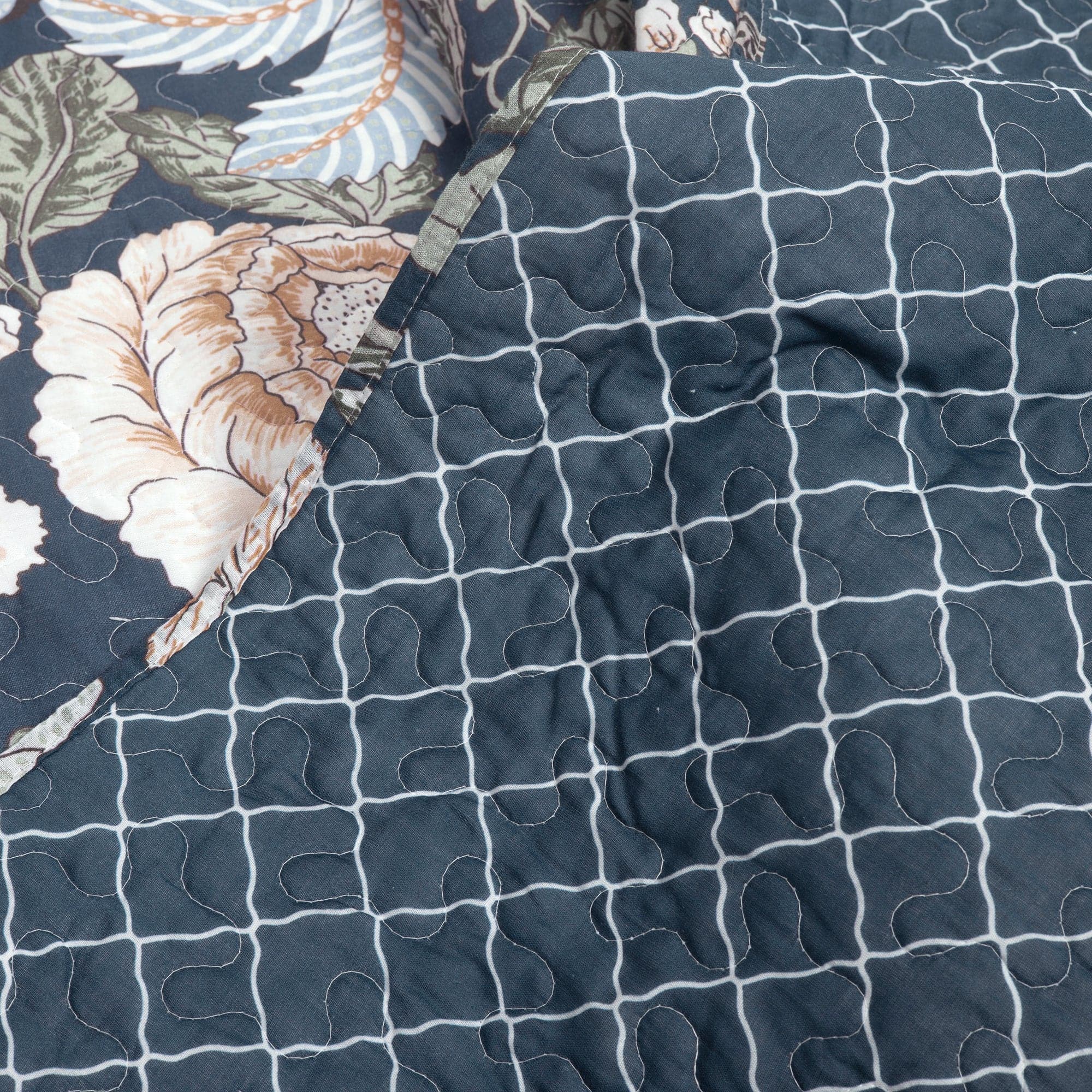 Sydney 3 Piece Quilt Set - Queen Size Bedding Set with Soft Microfiber, Lightweight & Breathable - Perfect for All Seasons, Home Decor & Guest Room