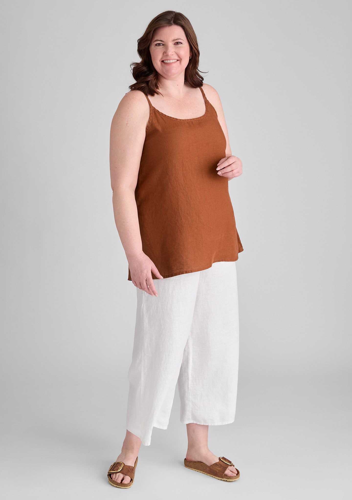 Comfortable Linen Tank Top for Women - Soft Sleepwear & Nighttime Cami - Perfect for Lounge, Summer Outfits & Relaxing at Home