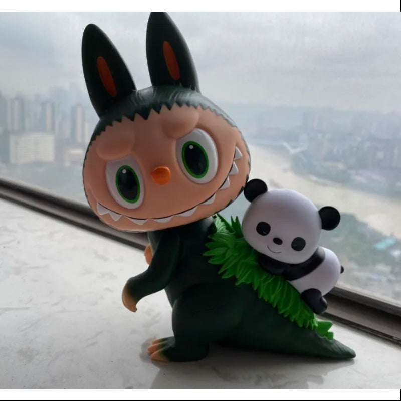 Labubu The Monsters Gojimomo Panda 2020 Limited Edition Collectible Figure - Cute Kawaii Art Toy for Display, Gifts & Anime Collections