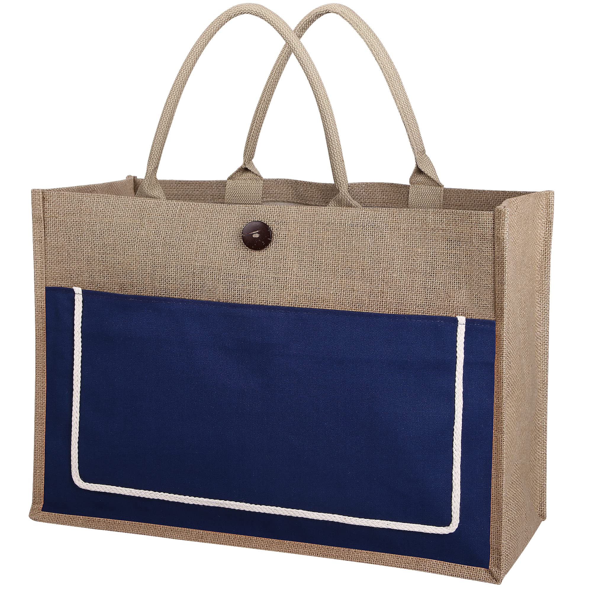 VIJIV Large Canvas Tote Bag for Women - Durable Work, Teacher, Beach & School Bag with Multiple Pockets - Personalized Gift for Friends - Perfect for Office, Travel, Shopping & Daily Use