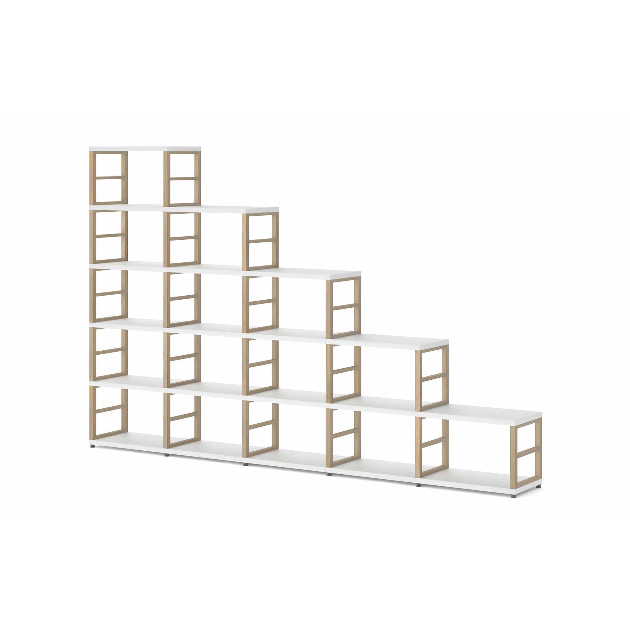 MAXX Modern 5x5 Shelving Unit - Stylish Storage Solution for Living Room, Bedroom & Office Organization