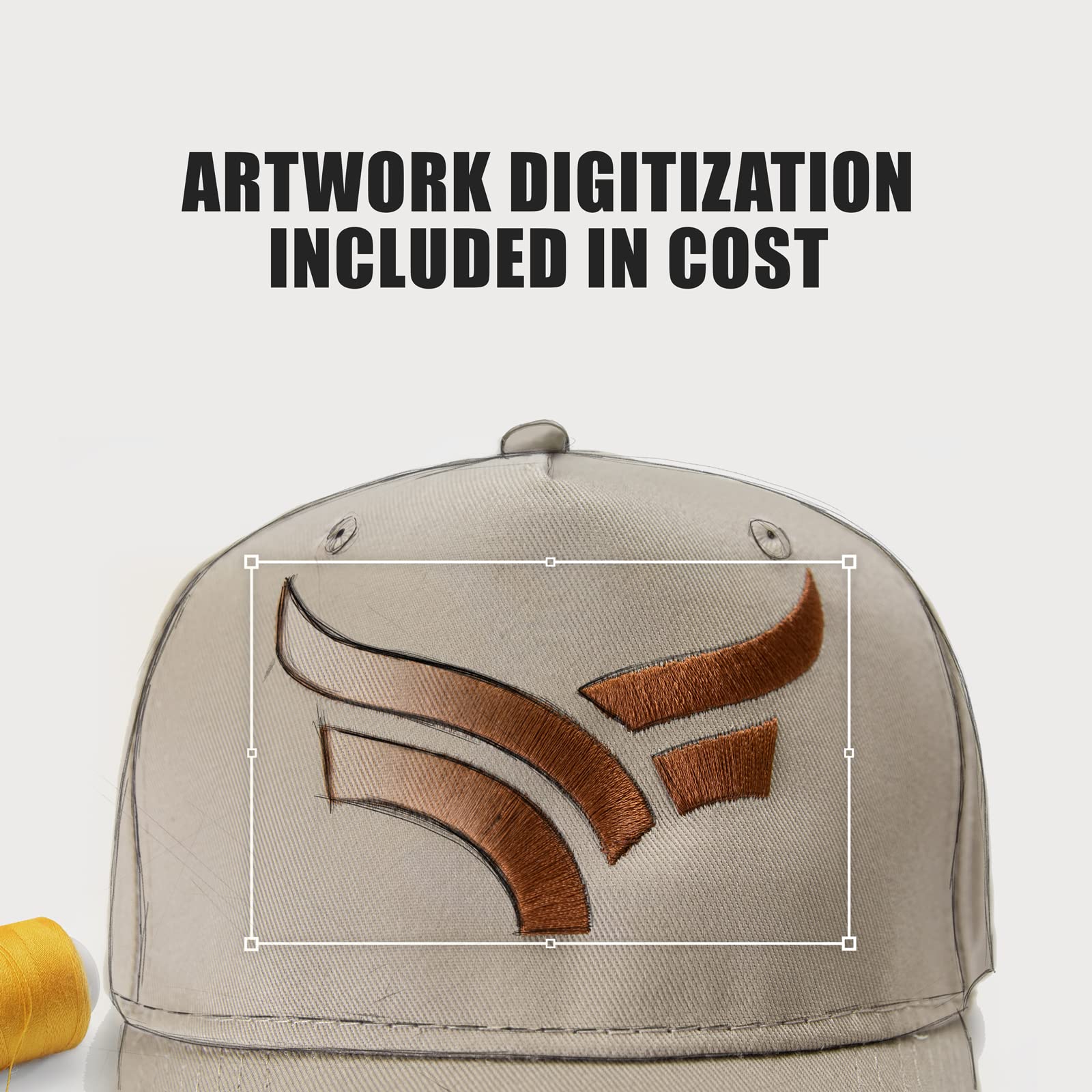 GotPrint Custom Embroidered Baseball Cap - Design Your Own Personalized Hat for Men & Women | Adjustable & Breathable for Sports, Outdoor Activities & Fashion