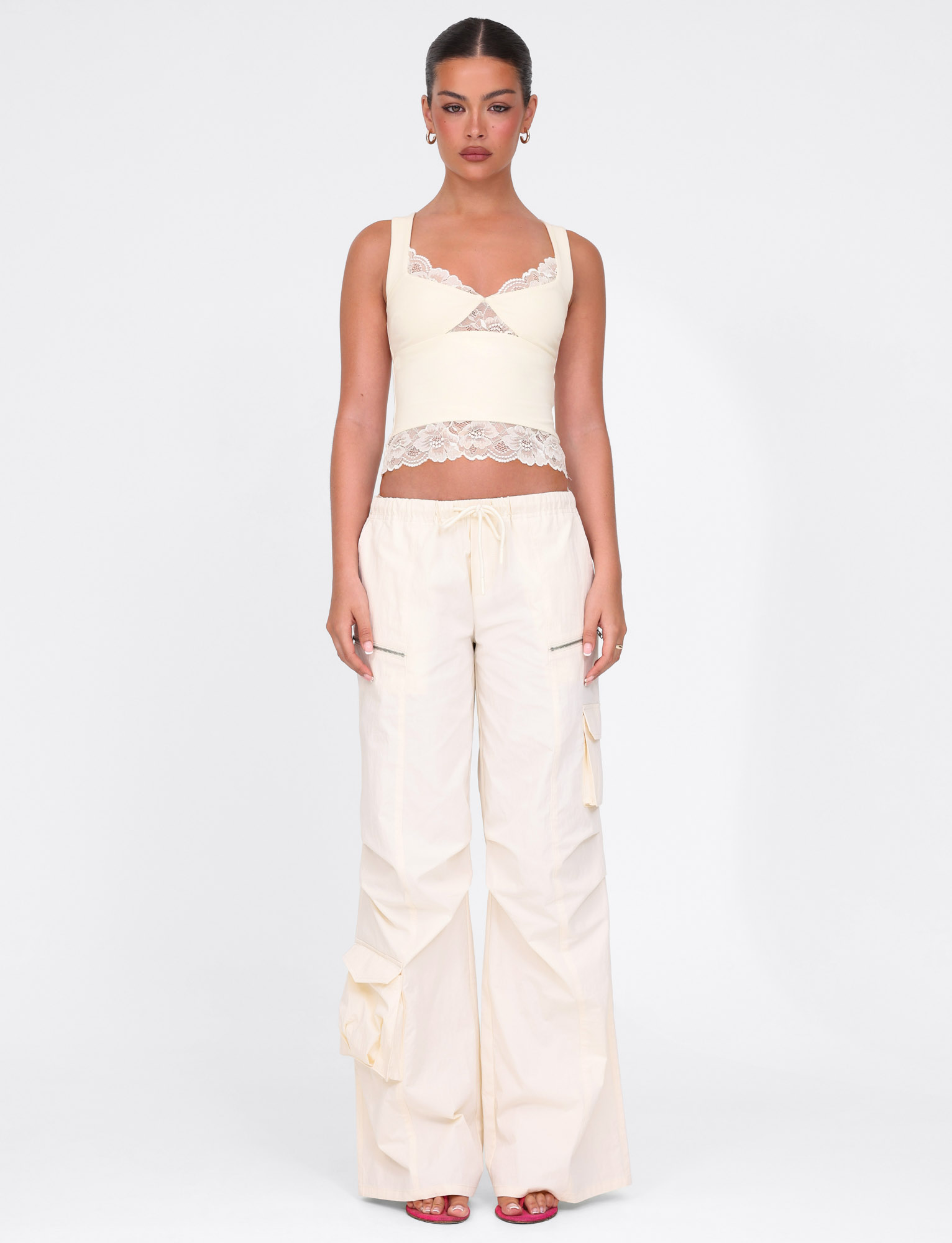 HERMIONE PANT Women's High Waisted Soft Butter Yellow Pants - Comfortable Stretchy Casual Trousers for Work, Office & Everyday Wear