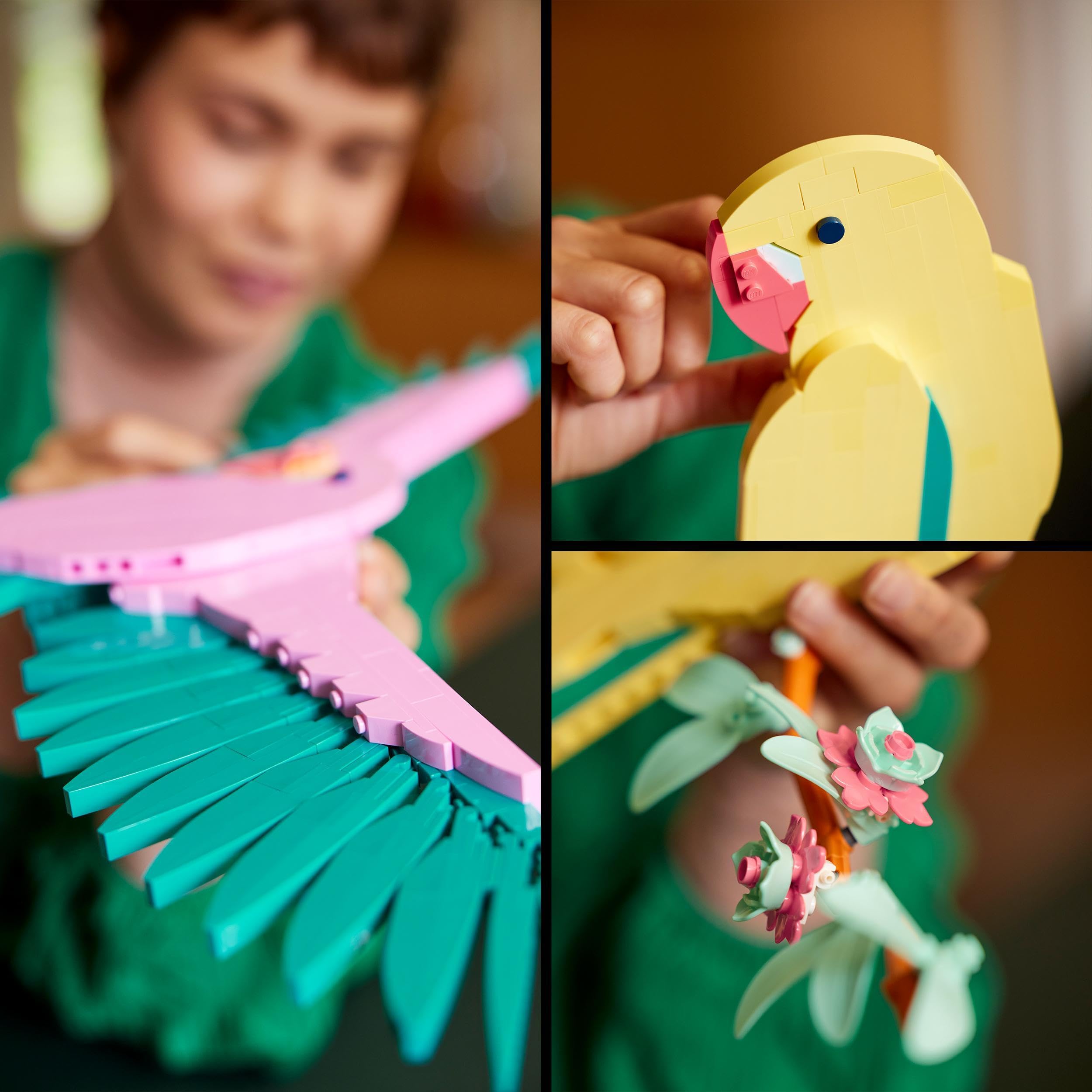 LEGO Art The Wild Collection – Macaw Parrots, DIY Wall Art Decor with Exotic Bird Design, Creative Craft Kit for Adults, Unique Gift for Women & Men, Him & Her (Set 31211) – Perfect for Home Office, Living Room & Bedroom Decor