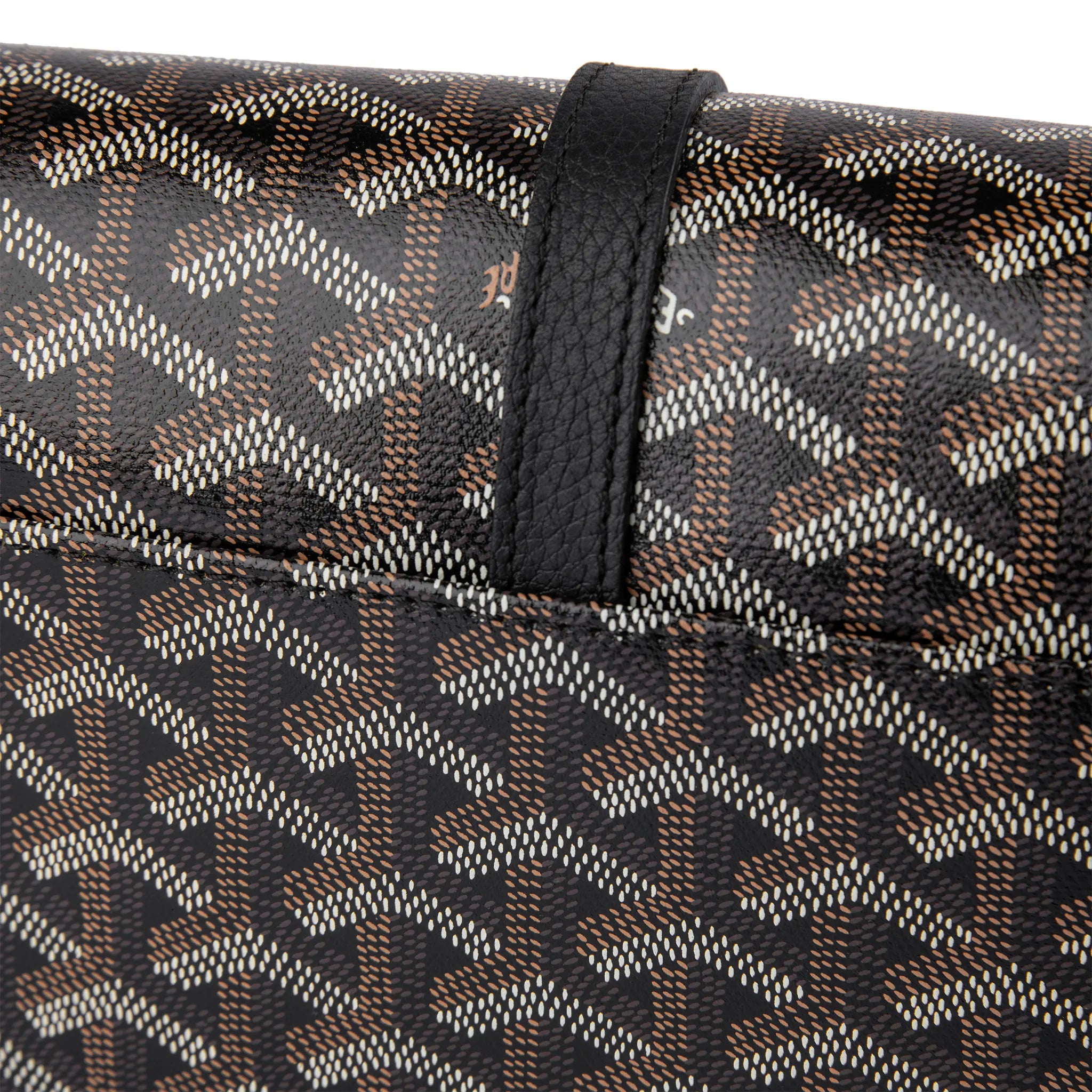 Goyard Goyardine Belvedere II Black PM Messenger Bag for Women & Men - Luxury Leather Crossbody Shoulder Bag for Travel, Work & Everyday Use