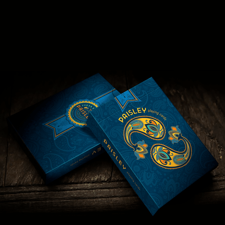Premium Paisley Design Poker Playing Cards - 52 Deck for Casino, Poker Nights & Card Games - Ideal for Home, Parties & Travel