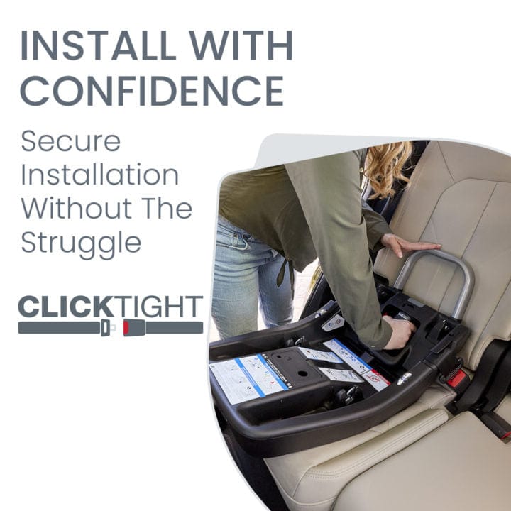 Britax Alpine Infant Car Seat Base with ClickTight Installation - Safe & Easy Car Seat Base for Newborns & Babies - Perfect for Travel, Daily Commute & Family Road Trips