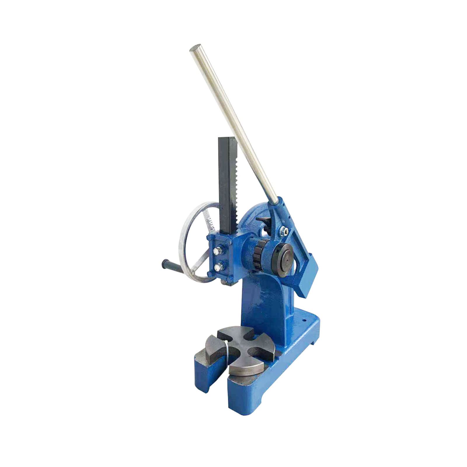 2 Ton Heavy Duty Arbor Press - Manual Ratcheting Bench Press Machine with Cast Iron Body & Lever Assembly - Perfect for Metalworking, Jewelry Making, and Bearing Installation