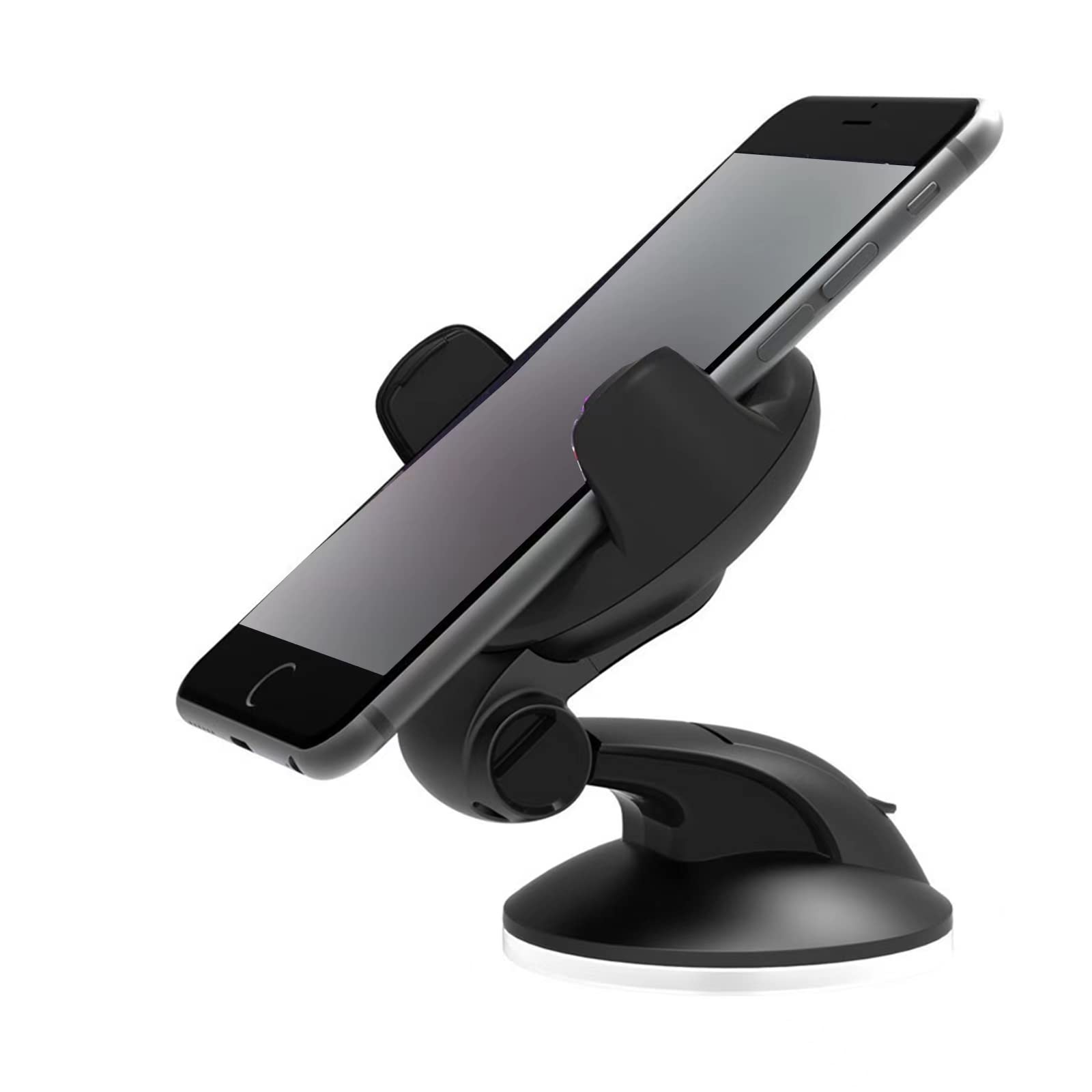 360° Rotating Car Phone Holder with Strong Suction Cup - Universal Dashboard & Windshield Mount for iPhone, Samsung, GPS - Perfect for Driving, Navigation & Hands-Free Calls