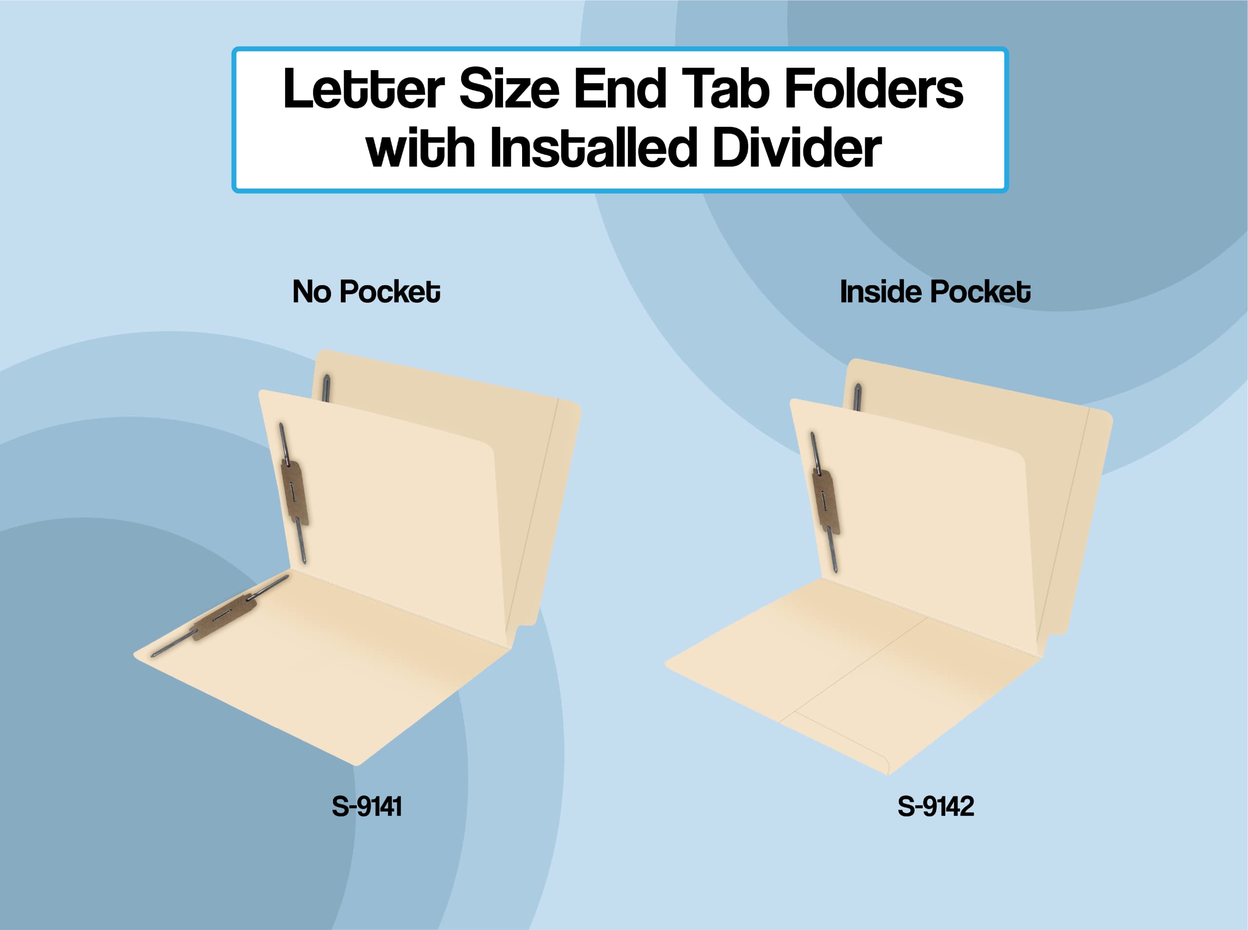 40-Pack Heavy Duty Classification File Folders - Reinforced End Tabs & 2