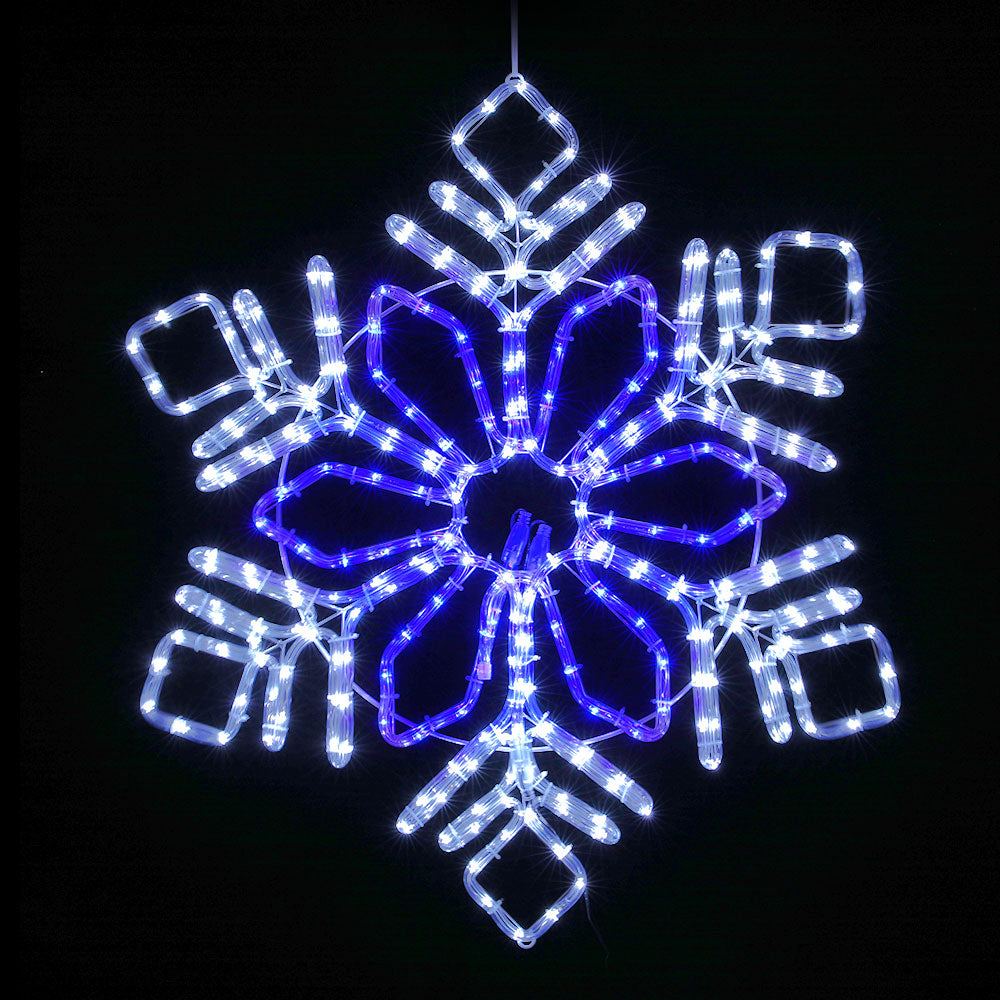 304 LED Snowflake Christmas Lights - 0.82M/2.7ft Outdoor/Indoor Holiday Decor for Tree, Window, Yard & Party | Waterproof String Lights for Winter, Xmas, New Year Celebrations