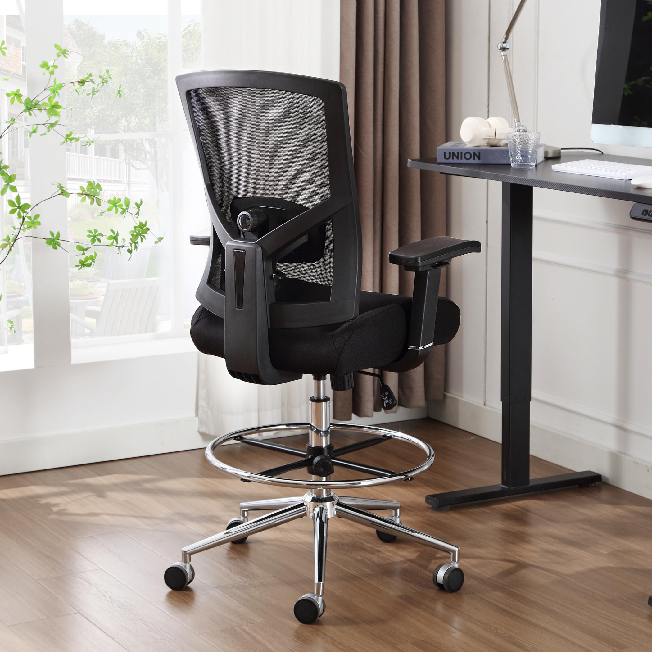 Ergonomic Drafting Chair for Standing Desk - 400 lbs Capacity, Extra Wide 21