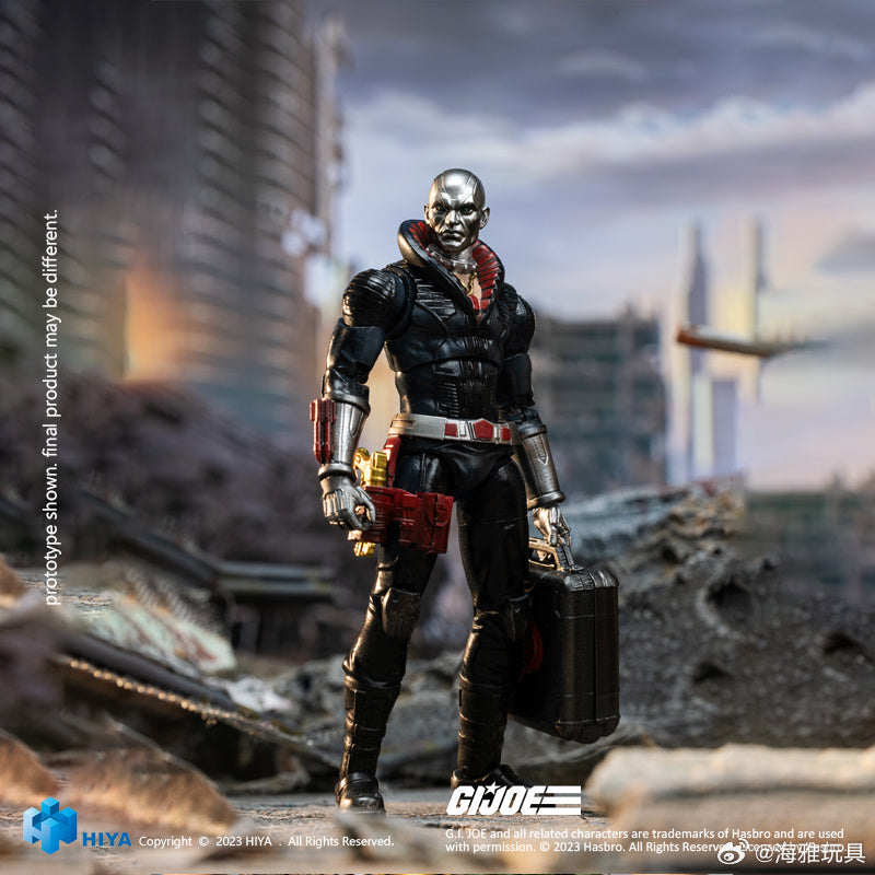 1/18 Scale HIYA 4-Inch G.I.Joe Destro Action Figure - Highly Detailed Collectible Toy for Display & Play | Perfect for G.I.Joe Fans, Toy Collectors and Military Model Enthusiasts