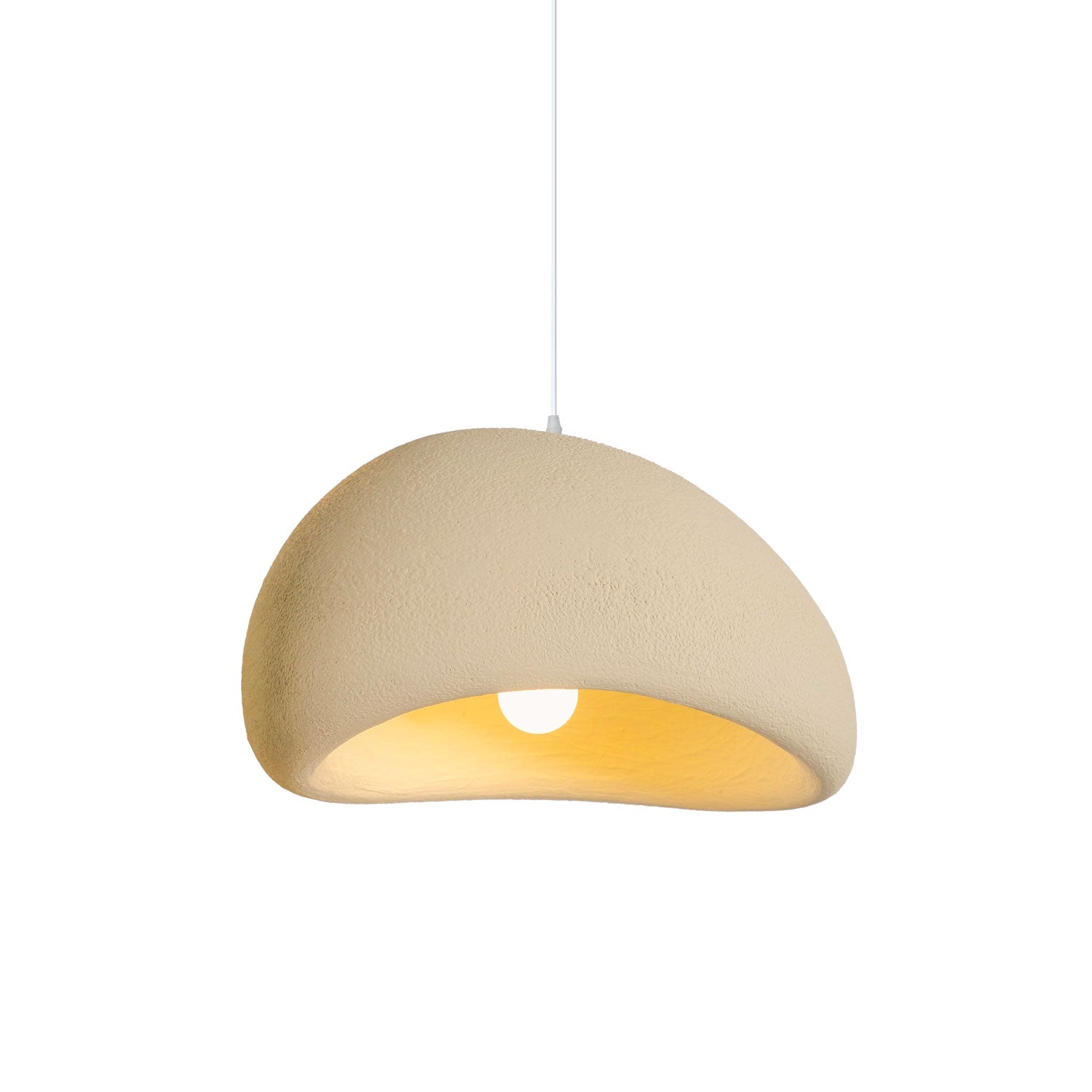 Beige & White Hanging Wire