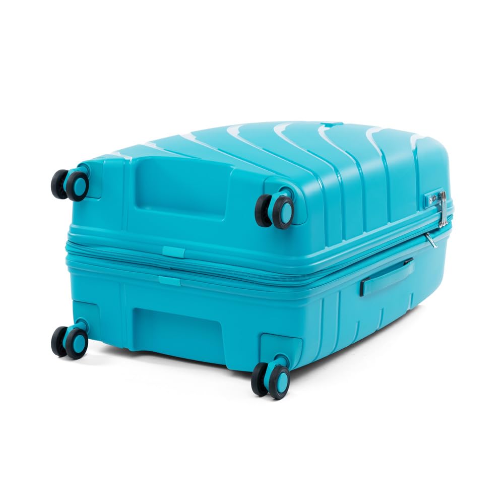 Expandable Hardside Spinner Luggage - Medium to Large Convertible Checked Suitcase for Travel, Business Trips & Vacations | Durable & Lightweight